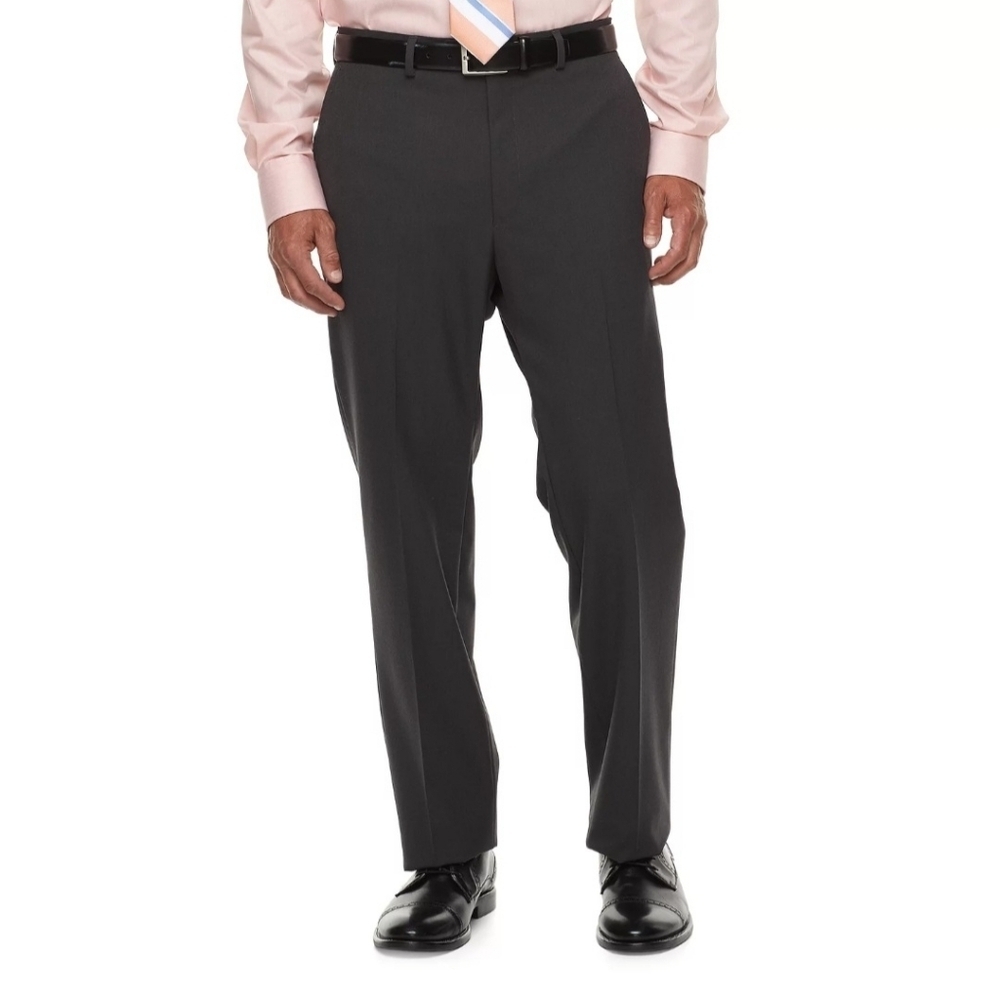 Chaps Charcoal Performance Series Dress Pants for Men 33 X 32 New Office Busines